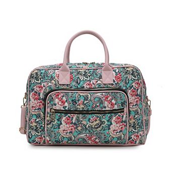 MKF Collection Jayla Quilted Floral Pattern Duffle Bag