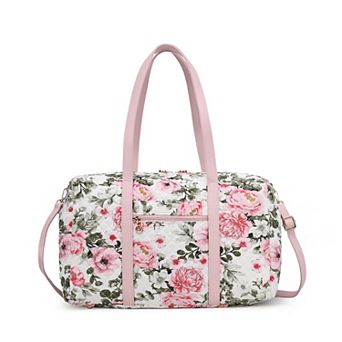 MKF Collection Khelani Quilted Floral Pattern Duffle Bag