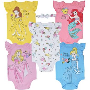 Disney's Princess 5-Pack Bodysuits
