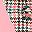 Pink Houndstooth
