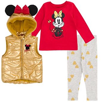 Disney's Minnie Mouse Vest Tee and Leggings Set
