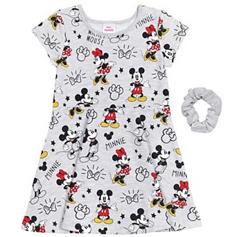 Disney's Minnie Mouse Skater Dress and Scrunchie Set