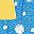 Yellow Blue Daisy