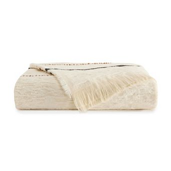 Home Collection Soft Textured Stripe Throw Blanket