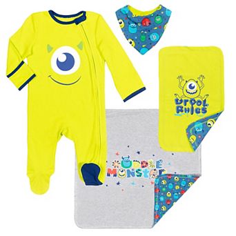Disney's Monsters Inc. 4 pc Sleep N' Play and Blanket Set