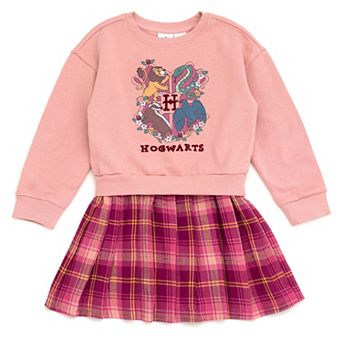 Harry Potter Fleece Pleated Sweatshirt Dress