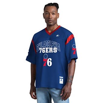 Men's Starter Royal Philadelphia 76ers Game Day V-Neck T-Shirt