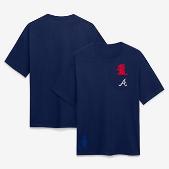 Unisex Fanatics Atlanta Braves Navy Pocket Mascot T-Shirt