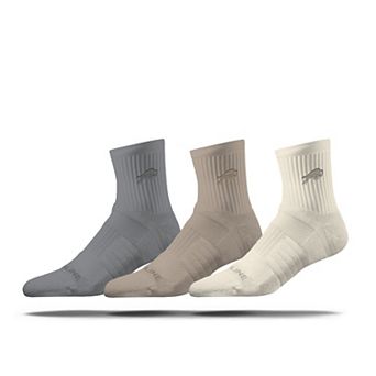 Unisex Strideline Buffalo Bills Three-Pack Neutrals Half Calf Sock Set