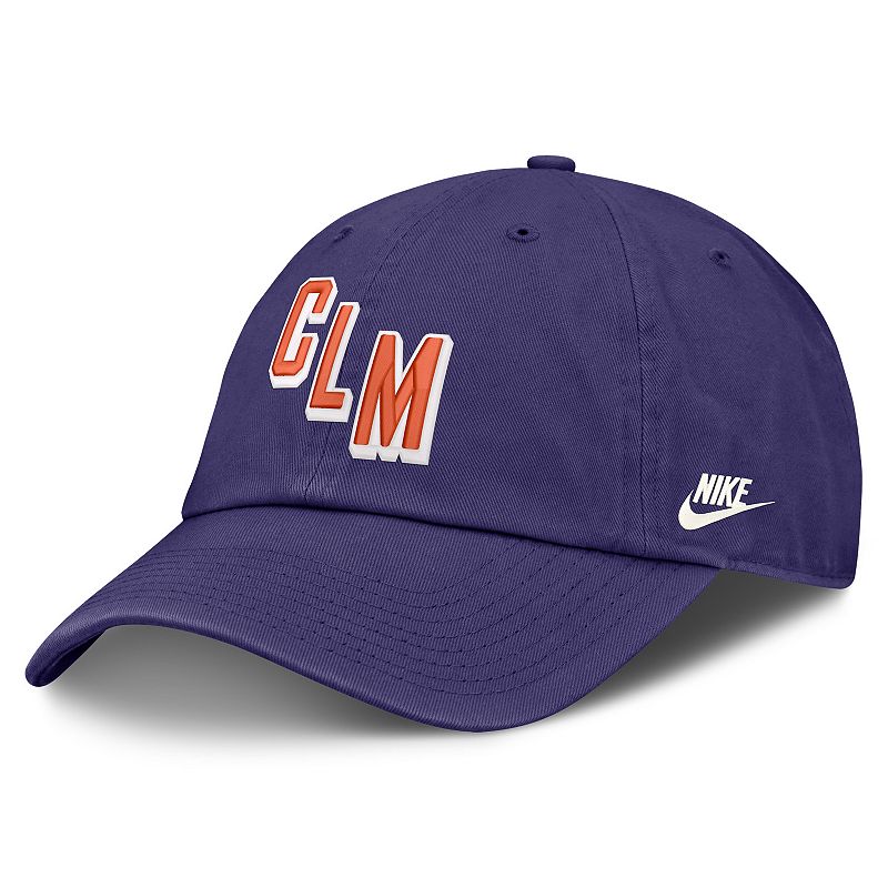 Men's Nike Purple Clemson Tigers Legacy Letter & Mascot Club