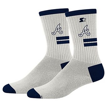Unisex Starter Cream Atlanta Braves Premiere Cushioned Crew Socks