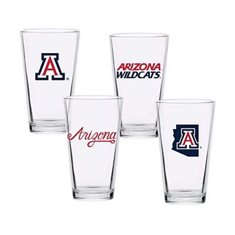 Arizona Wildcats 16oz. Collector Pint Glass Four-Piece Set