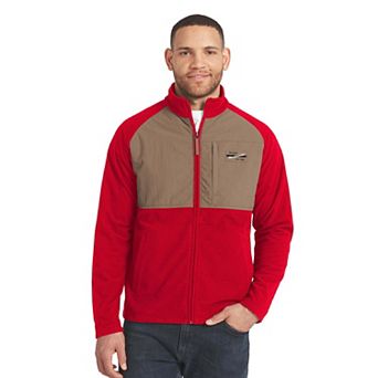 Men's Darius Rucker Collection by Fanatics Red/Tan Chicago Blackhawks Full-Zip Raglan Jacket