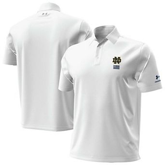 Men's Under Armour White Notre Dame Fighting Irish 2026 Freedom Collection Polo