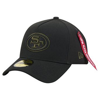Men's New Era x Alpha Industries Black San Francisco 49ers A-Frame 59FORTY Fitted Hat