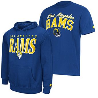 Men's Starter Royal Los Angeles Rams Logo T-Shirt & Hoodie Set
