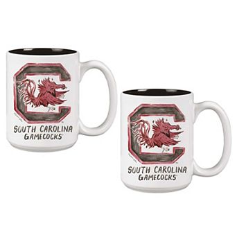 South Carolina Gamecocks Two-Piece 15oz. Laura Wilcox Mascot Mug Set
