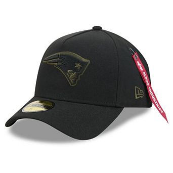 Men's New Era x Alpha Industries Black New England Patriots A-Frame 59FORTY Fitted Hat