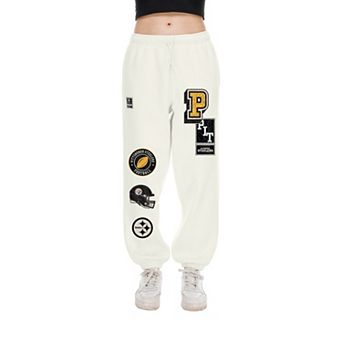 Women's New Era Cream Pittsburgh Steelers Academic Sweatpants