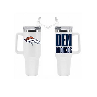 The Memory Company Denver Broncos 40oz. Stainless Steel Tumbler with Flip Straw