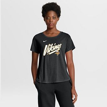 Women's Nike Black Minnesota Vikings Primetime Tri-Blend T-Shirt