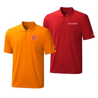 Men's Starter Orange/Red Tampa Bay Buccaneers Vintage Logo Polo Set