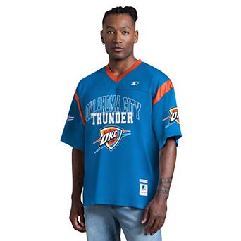 Men's Starter Blue Oklahoma City Thunder Game Day V-Neck T-Shirt