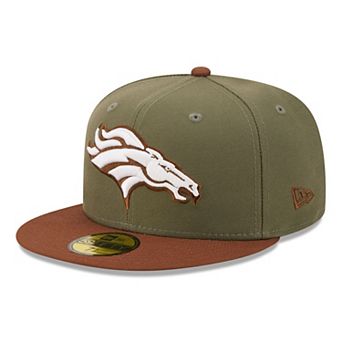 Men's New Era Olive/Brown Denver Broncos Color Pack 59FIFTY Fitted Hat