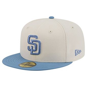 Men's New Era Cream/Light Blue San Diego Padres Color Pack 59FIFTY Fitted Hat