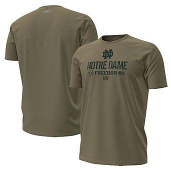 Men's Under Armour Tan Notre Dame Fighting Irish 2026 Freedom Collection T-Shirt