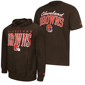 Men's Starter Brown Cleveland Browns Logo T-Shirt & Hoodie Set