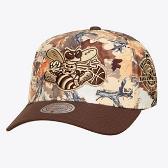 Unisex Mitchell & Ness Camo Charlotte Hornets Leaf Camo Pro Adjustable Hat