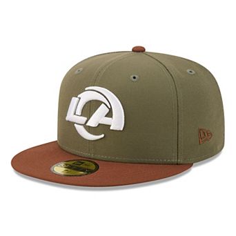 Men's New Era Olive/Brown Los Angeles Rams Color Pack 59FIFTY Fitted Hat