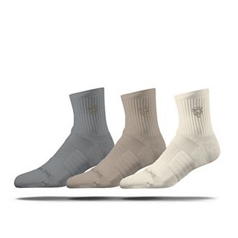 Unisex Strideline Chicago Bears Three-Pack Neutrals Half Calf Sock Set