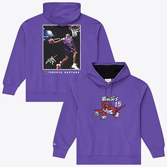 Men's Mitchell & Ness Vince Carter Purple Toronto Raptors Player Fleece Hoodie