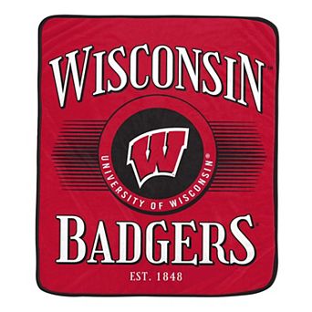Pegasus Wisconsin Badgers Spotlight Arch 60" x 70" Ultra Soft Throw Blanket