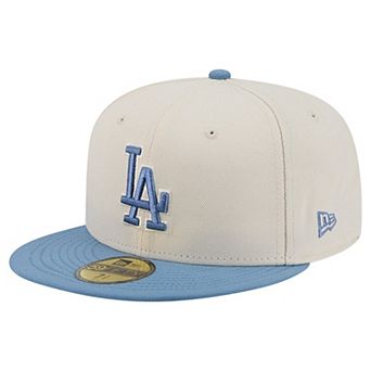 Men's New Era Cream/Light Blue Los Angeles Dodgers Color Pack 59FIFTY Fitted Hat