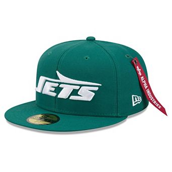Men's New Era x Alpha Industries Green New York Jets 59FIFTY Fitted Hat
