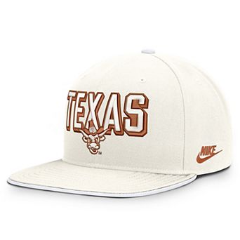 Men's Nike White Texas Longhorns Legacy Letter & Mascot Pro Snapback Hat