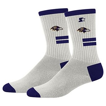 Unisex Starter Cream Baltimore Ravens Premiere Cushioned Crew Socks
