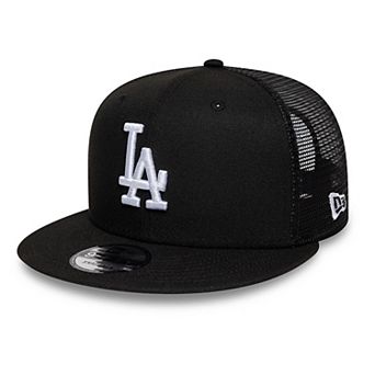 Men's New Era Black Los Angeles Dodgers 9FIFTY Adjustable Trucker Hat