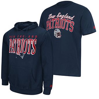 Men's Starter Navy New England Patriots Logo T-Shirt & Hoodie Set