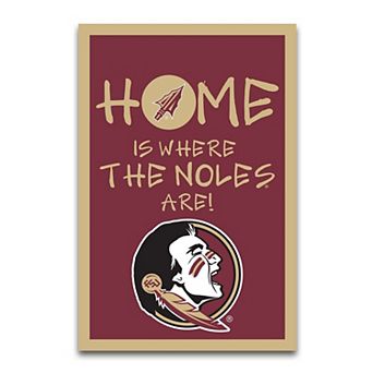 Florida State Seminoles Home Is Where 12" x 18" Garden Flag