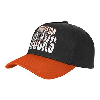 Youth Outerstuff Black/Orange Anaheim Ducks Ice Breaker Adjustable Hat
