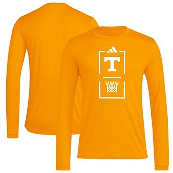 Men's adidas Tennessee Orange Tennessee Volunteers On-Court Pregame Long Sleeve T-Shirt