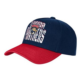 Youth Outerstuff Navy/Red Florida Panthers Ice Breaker Adjustable Hat