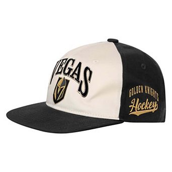 Youth Outerstuff Natural/Black Vegas Golden Knights Arch Snapback Hat