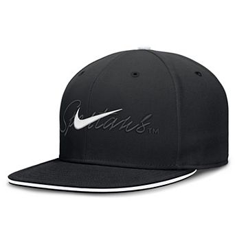 Men's Nike Black Michigan State Spartans Dri-FIT Primetime Script Fitted Hat