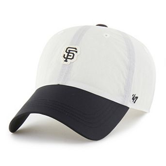 Unisex '47 White/Black San Francisco Giants Modernia Clean Up Adjustable Hat