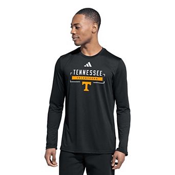 Men's adidas Black Tennessee Volunteers Basketball Icon Pregame Long Sleeve T-Shirt